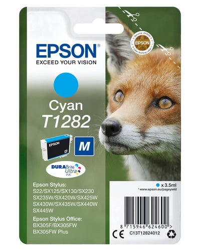 Epson Fox Inchiostro ciano singolo DURABrite Ultra Volpe T1282