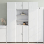 vidaXL Credenza Bianca 70x42,5x185 cm in Legno Multistrato