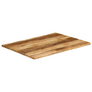 vidaXL Piano Tavolo Bordi Vivi 110x80x3,8 cm Legno di Mango Grezzo