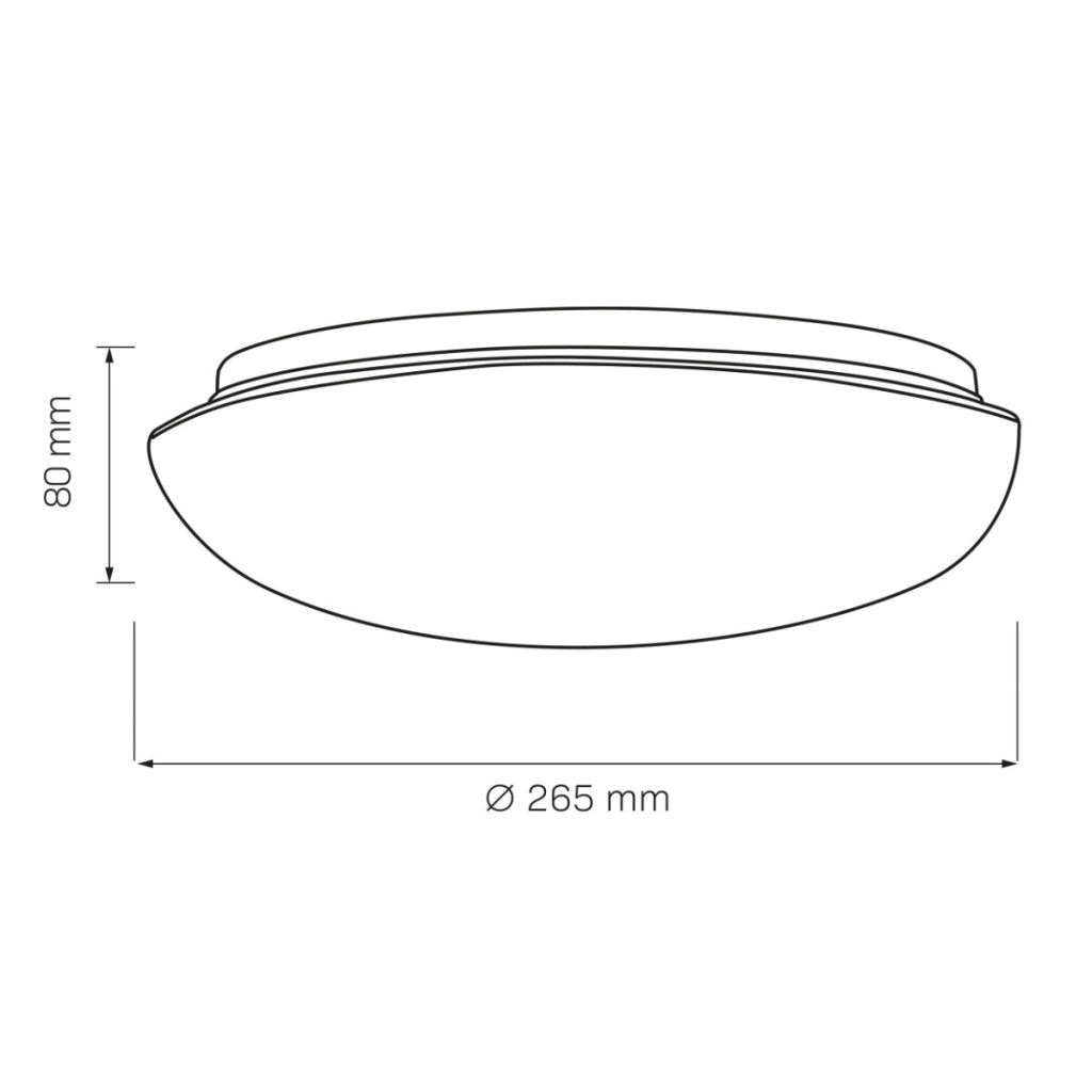 Plafoniera tonda Bonifacy bianca 26,5cm E27 20W Polux