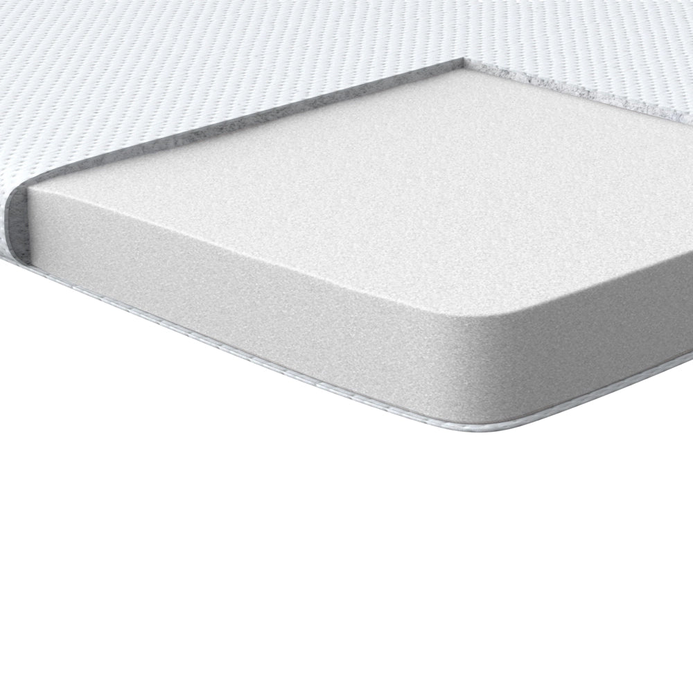Coprimaterasso in schiuma bianca 90 x 200 cm morbido comfort