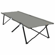 Letto da campeggio pieghevole Grigio 206 x 76 x 74 cm CFW9631475
