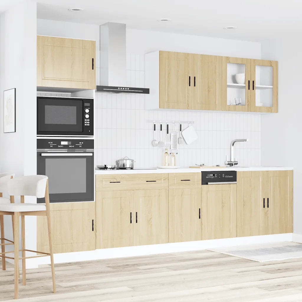 Set Mobili da Cucina 7 pz Porto Rovere Sonoma in Truciolato 3314754