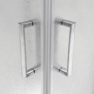 Box doccia angolare 70x70 cm doppio scorrevole vetro stampato  Tay