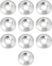 Congelatori a cono - 10 pezzi - Acciaio inossidabile anodizzato Argento - M8 compatibile - Leggero e resistente all'ossidazione - 39° Tappi a toletta - Sottopiede