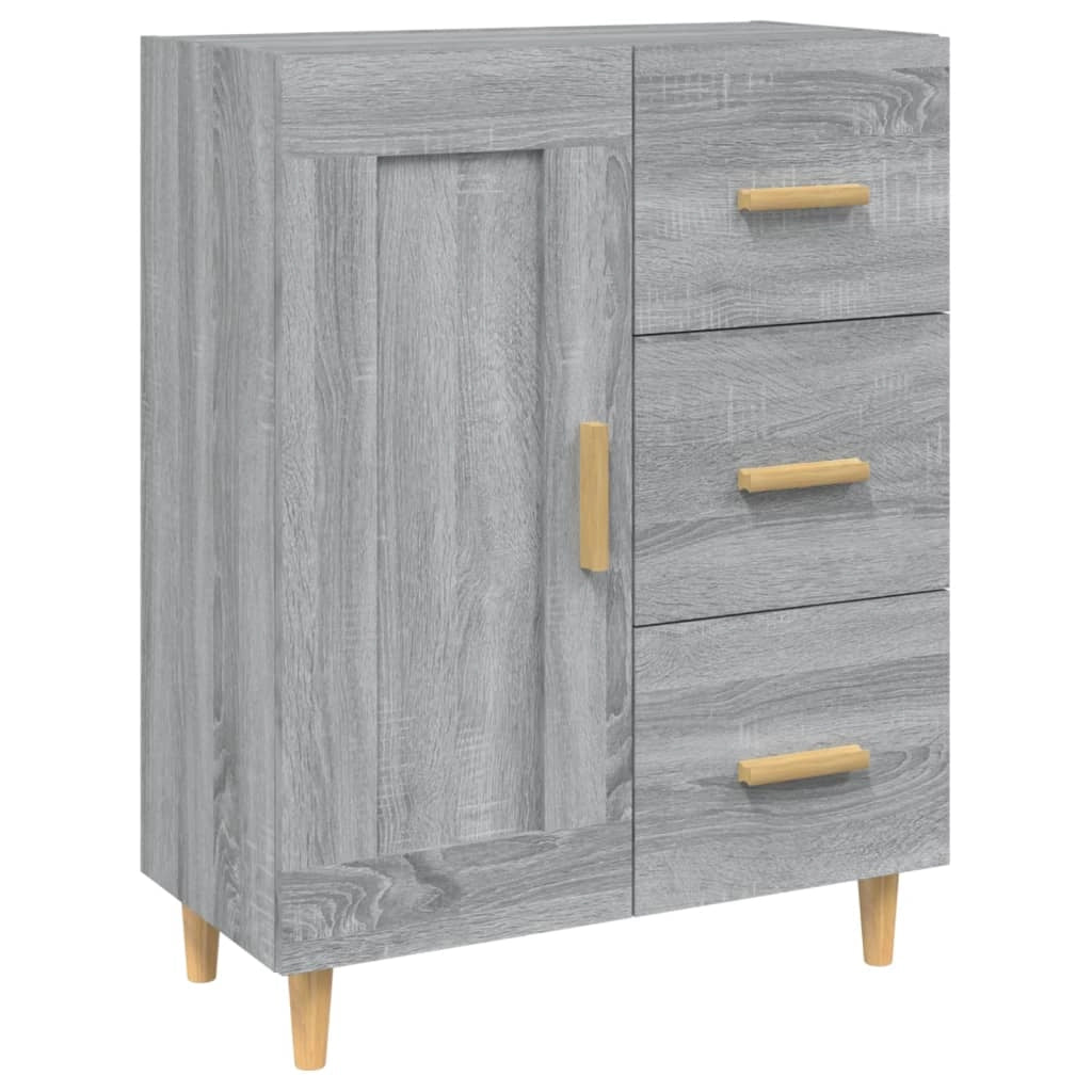 Buffet credenza cassettiera armadio mobile contenitore organizer cucina soggiorno salotto Sonoma 69,5 x 34 x 90 cm legno ingegnerizzato grigio 02_0036481