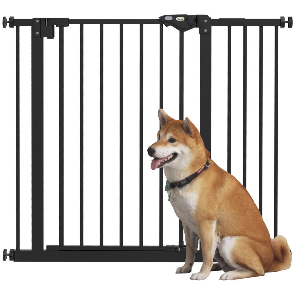 Cancello di sicurezza per cani ¨C Minimal ¨C Nero, metallo, 74-80/87-94 cm