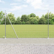 Recinzione con Posto Argento 1,6 x 10 m Acciaio
