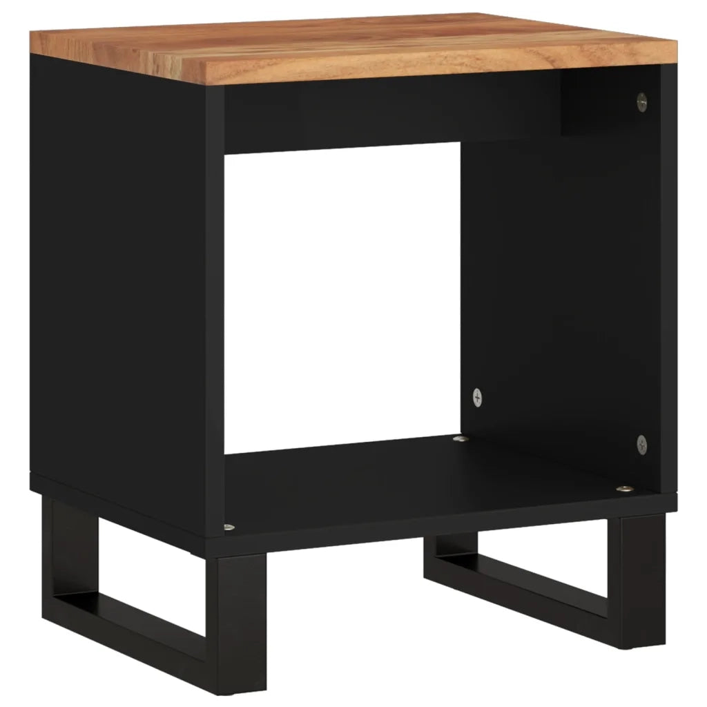 Tavolino da Soggiorno 40x31x46 cm Massello Acacia e Multistrato