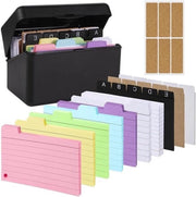 Cassaforte - Etichette Autoadesive - Sei Colori - Fogli Singoli - Carte Rigide - Set di Organizzazione - Studio Ufficio - Adatto per Uso Domestico