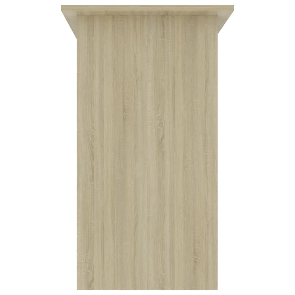 Scrivania tavolo postazione di lavoro mobile per computer studio rovere Sonoma 80 x 45 x 74 cm legno ingegnerizzato marrone 02_0023660