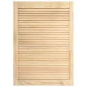 Porta a persiana porta dell'armadio porta della mensola rivestimento dell'armadio divisorio dell'armadio 69 x 39,4 cm legno di pino massiccio 02_0003872