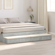 Cassetti per letto Grigio cemento 180 x 36,5 x 16,5 cm 866982