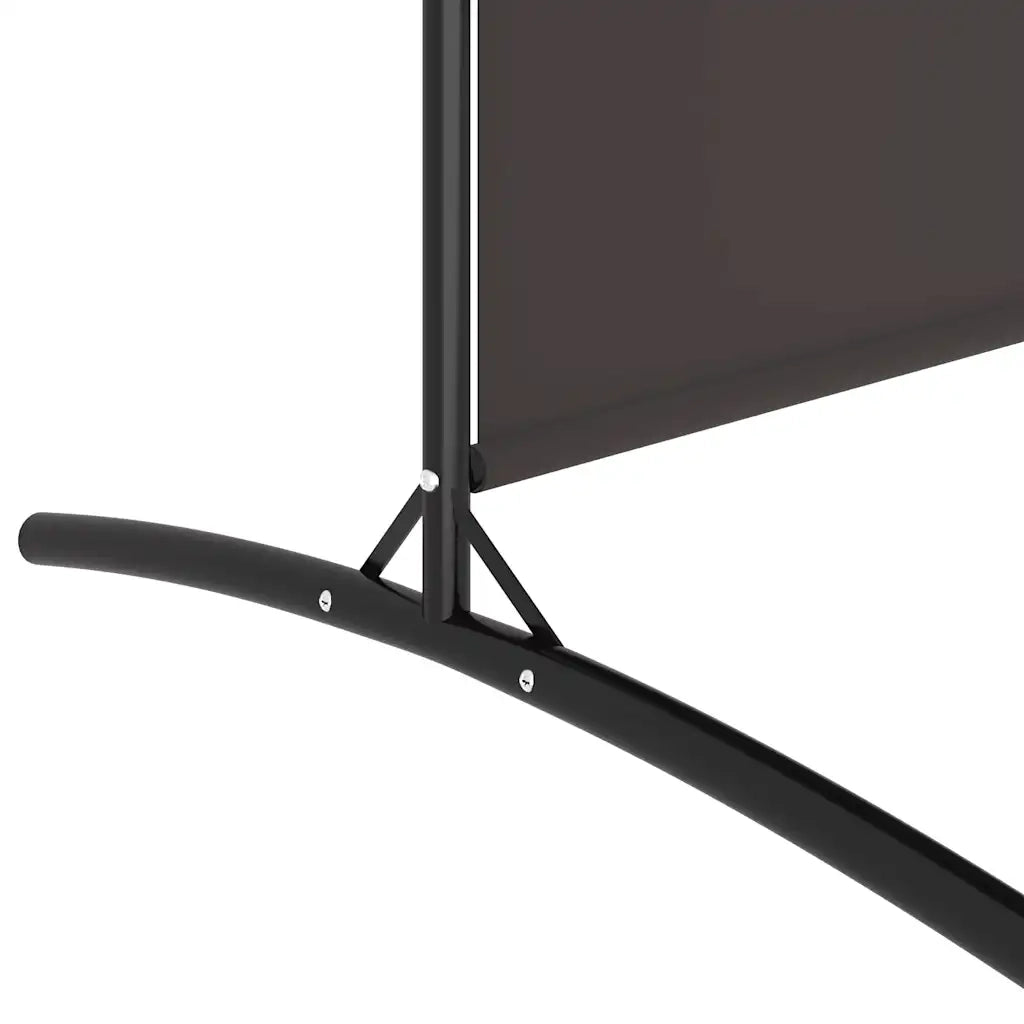 Divisorio Ambienti | Divider per stanze | Paravento a 4 Pannelli Marrone 698x180 cm in Tessuto