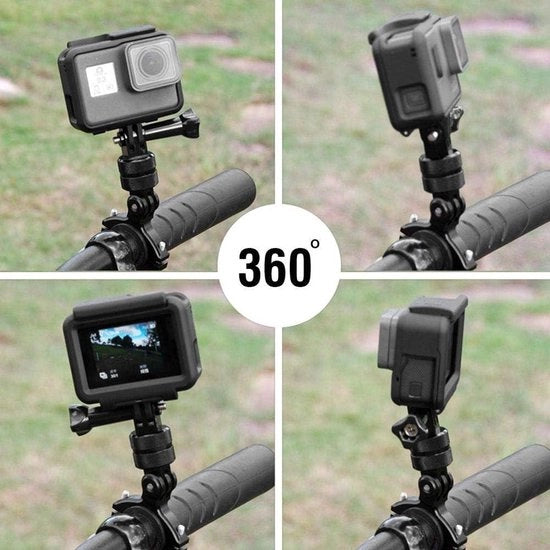 Adattatore di Pivot per Estensione di Montaggio a Sfera Rotante per 3/4/5/6/7 Lega di Alluminio per Fotocamere Sportive con Zwenk di 360 Gradi