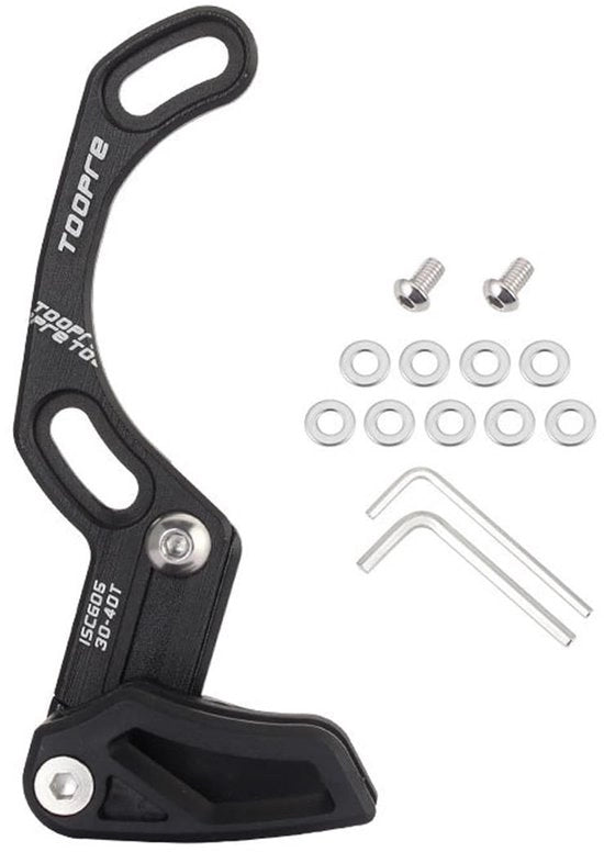 Guida catena alta qualità in alluminio - Protezione catena per bicicletta - Protezione catena per mountain bike - ISCG 05 - Robusto - Facile da installare