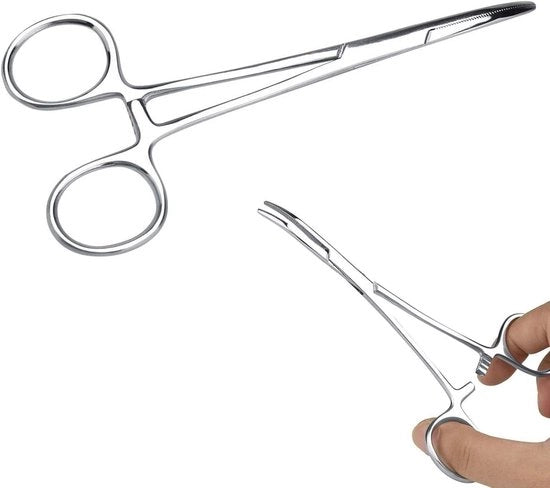 Orecchioni unghia unico per fissaggio professionale per cura dei piccoli animali (acciaio inossidabile)