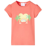 Maglietta da Bambina Corallo 116cod mxl 85591