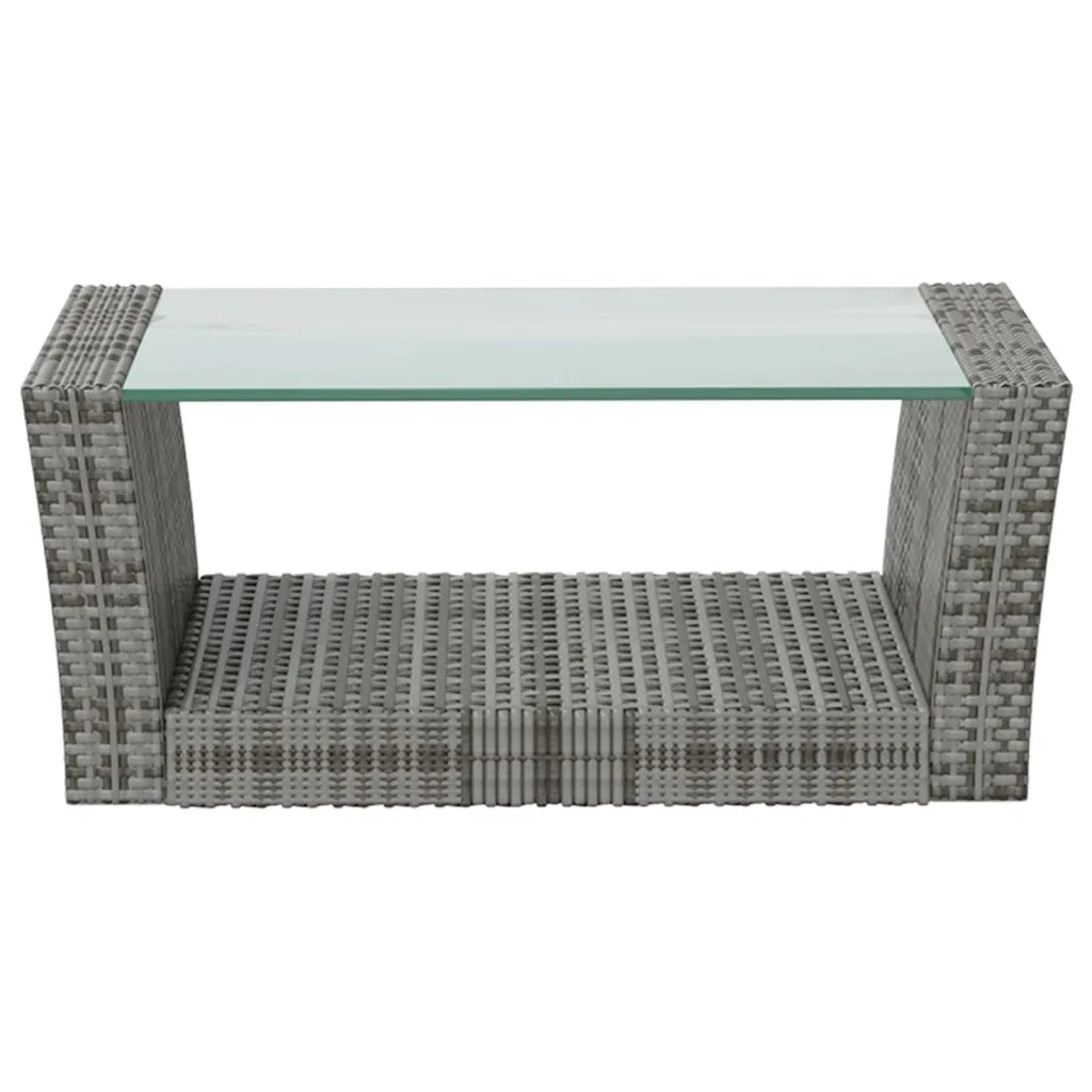 Set Divani da Giardino 8 pz con Cuscini in Polyrattan Grigio cod mxl 38611