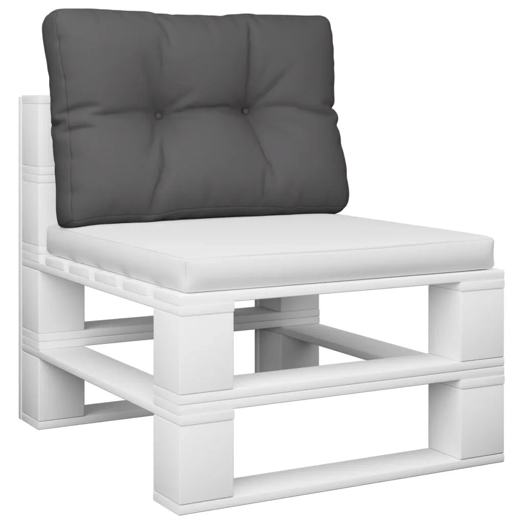 Cuscino per pallet | Cuscini per sedie Antracite 50x40x12 cm in Tessuto