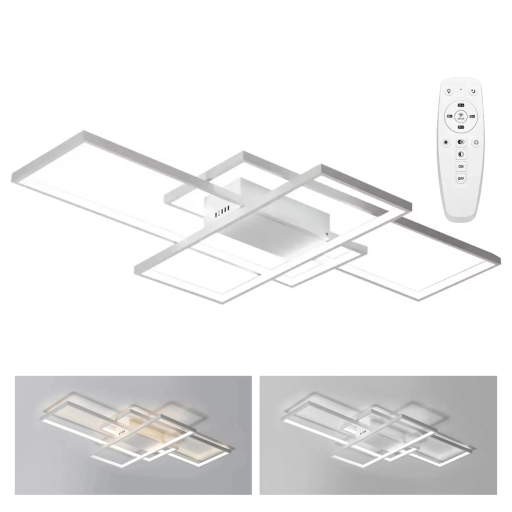 Plafoniera Moderna A Led + Telecomando App660 Bianco