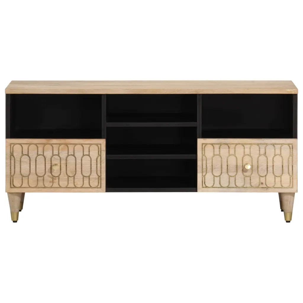 Mobile Porta TV 100x33x46 cm in Legno Massello di Mangocod mxl 115869
