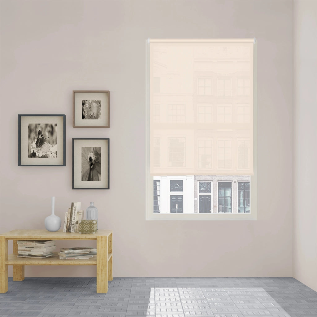 Tenda a rullo Viewtex Easy Fix Screen 10% Grado di apertura beige 45 X 190 cm - Made in Europe - 5 anni di garanzia