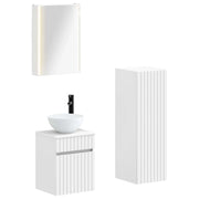 Set di mobili per il bagno 4 pcs Bianco 3407471