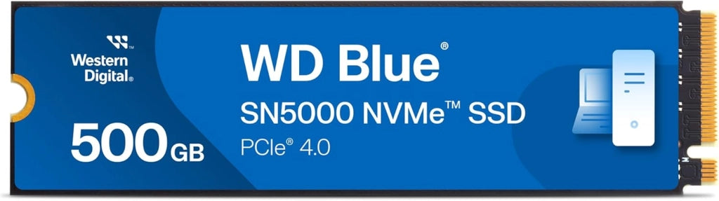 WD Blue SN5000 NVMe SSD 2TB (Fino a 5.150MB/s velocità, M.2 2280, PCIe Gen4, Tecnologia nCache 4.0, Include Acronis True Image per SANDISK, clonazione e migrazione del disco)