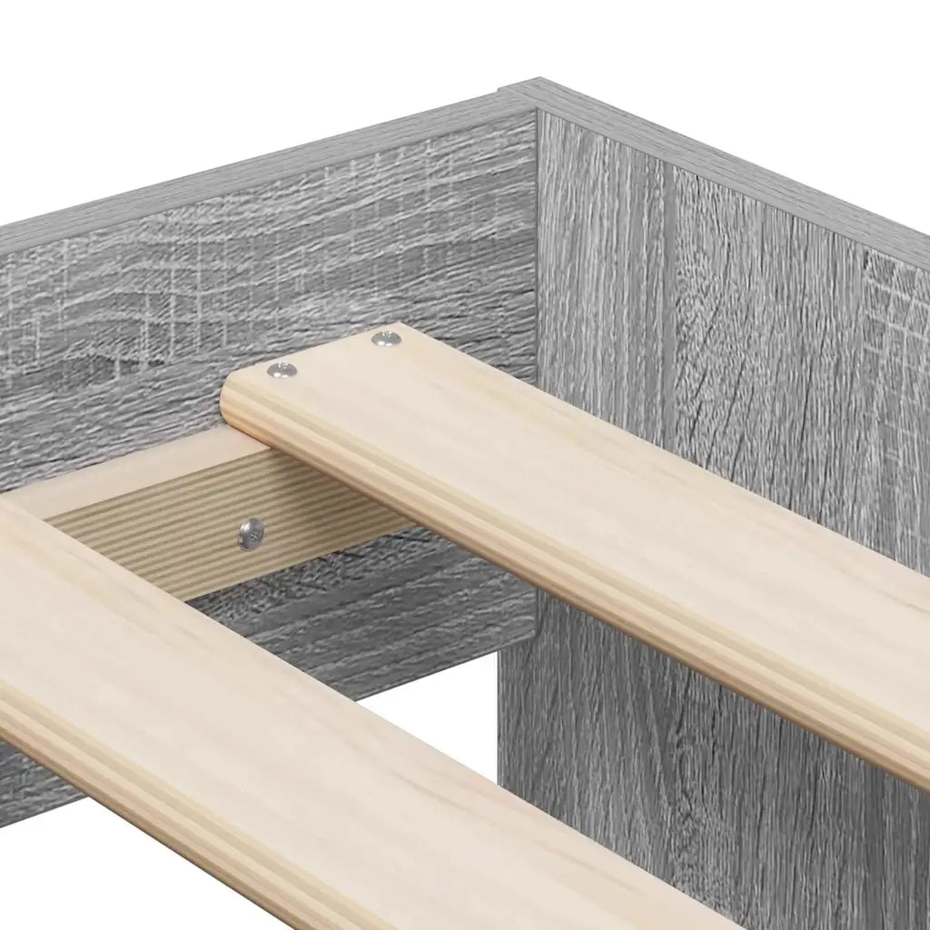Struttura del letto Grigio Sonoma 80 x 200 cm Legno multistrato 3335202