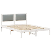 Letto matrimoniale | Letto per adulti | Struttura del letto Grigio chiaro 140 x 200 cm Pino massello