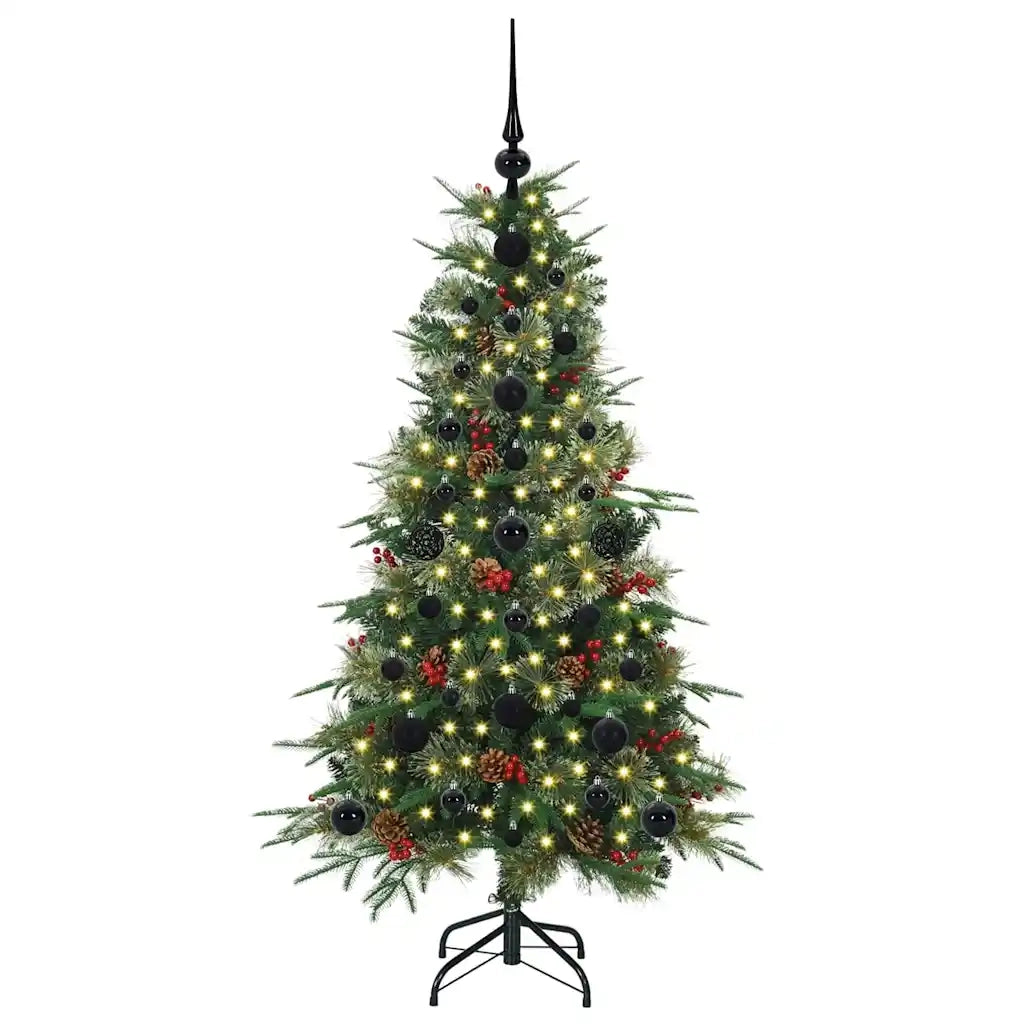 Albero di Natale | Decorazioni natalizie Artificiale con Rami Pieghevoli Verde 120 cm