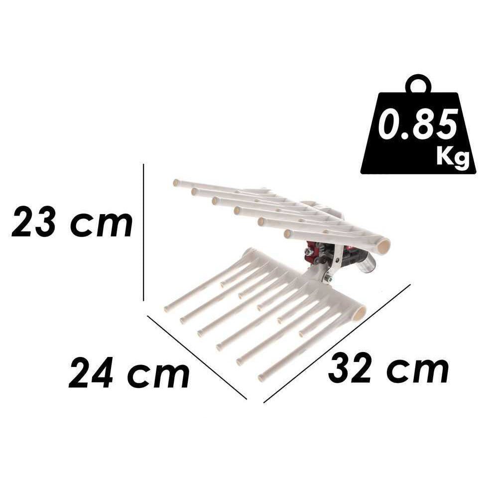 PETTINE PNEUMATICO RICAMBIO ABBACCHIATORE MG TURBO LIGHT LISAM
