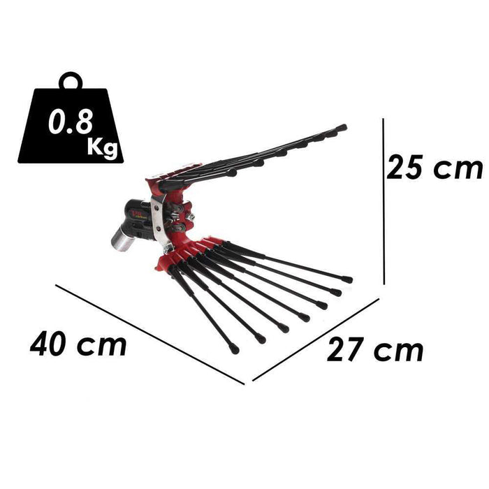 PETTINE PNEUMATICO DOPPIO RICAMBIO ABBACCHIATORE SCUOTIOLIVE V8 CARBON LISAM