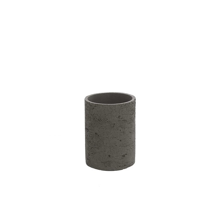 Portaspazzolino grigio linea Arizona in poliresina design moderno Feridras