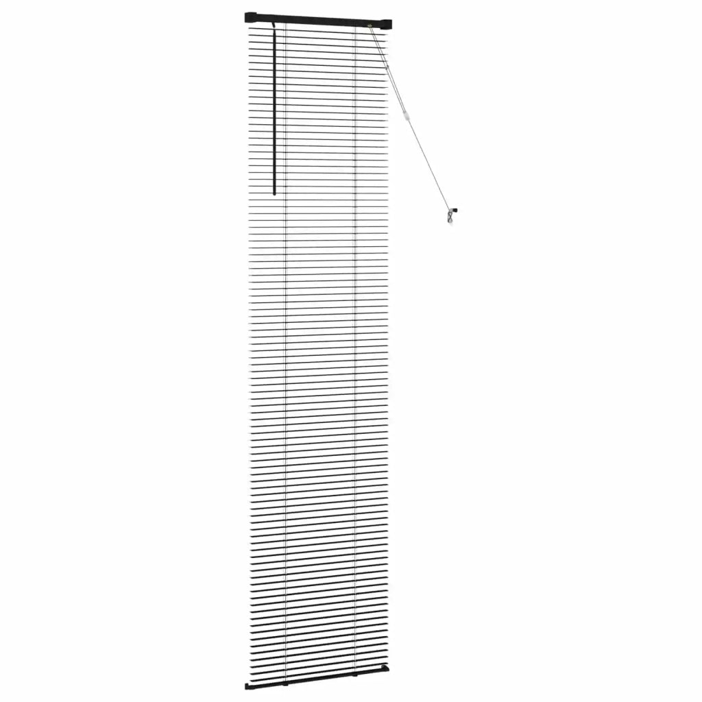 Tenda Veneziana Nero 213 x 50 cm 25 mm PVC