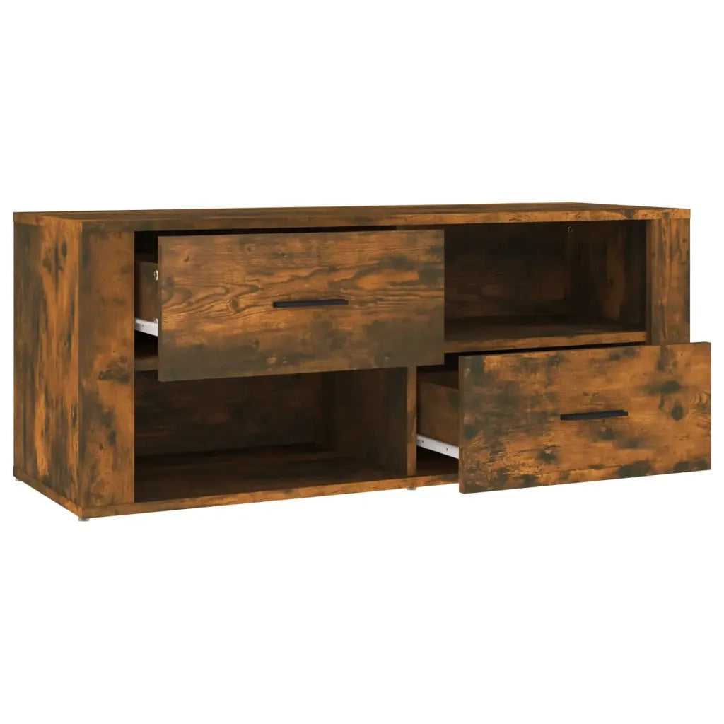 Mobile TV Rovere Fumo 100x35x40 cm in Legno Multistrato cod mxl 28085