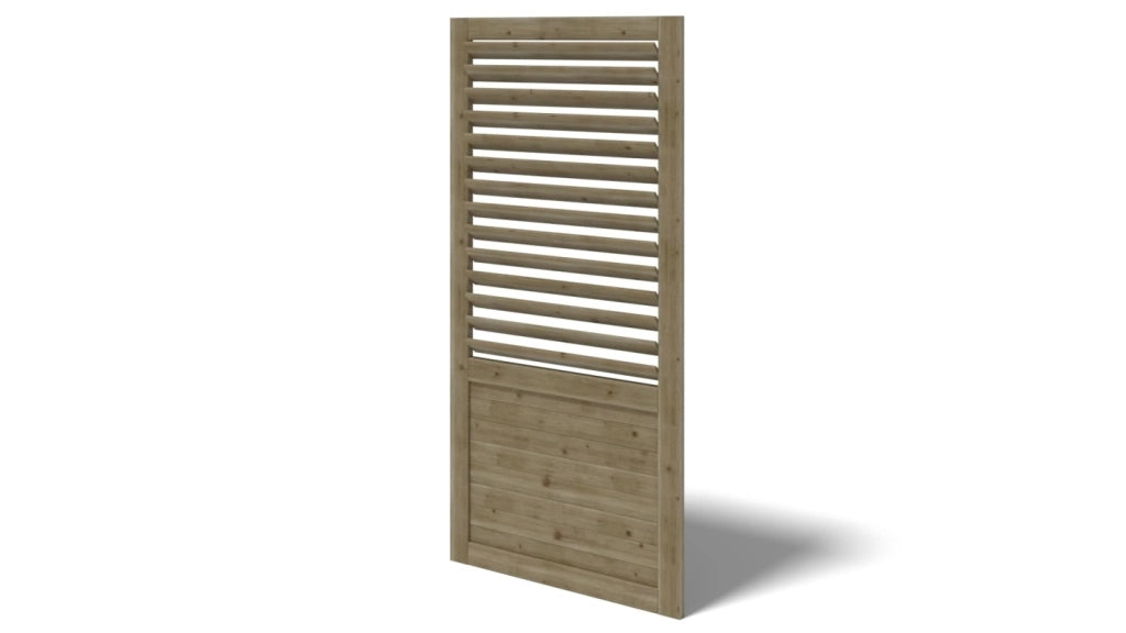 Gazebo da giardino in legno pergola 4.04x4.04 m con pannelli - Impregnata - ALT129 - ALTANKA