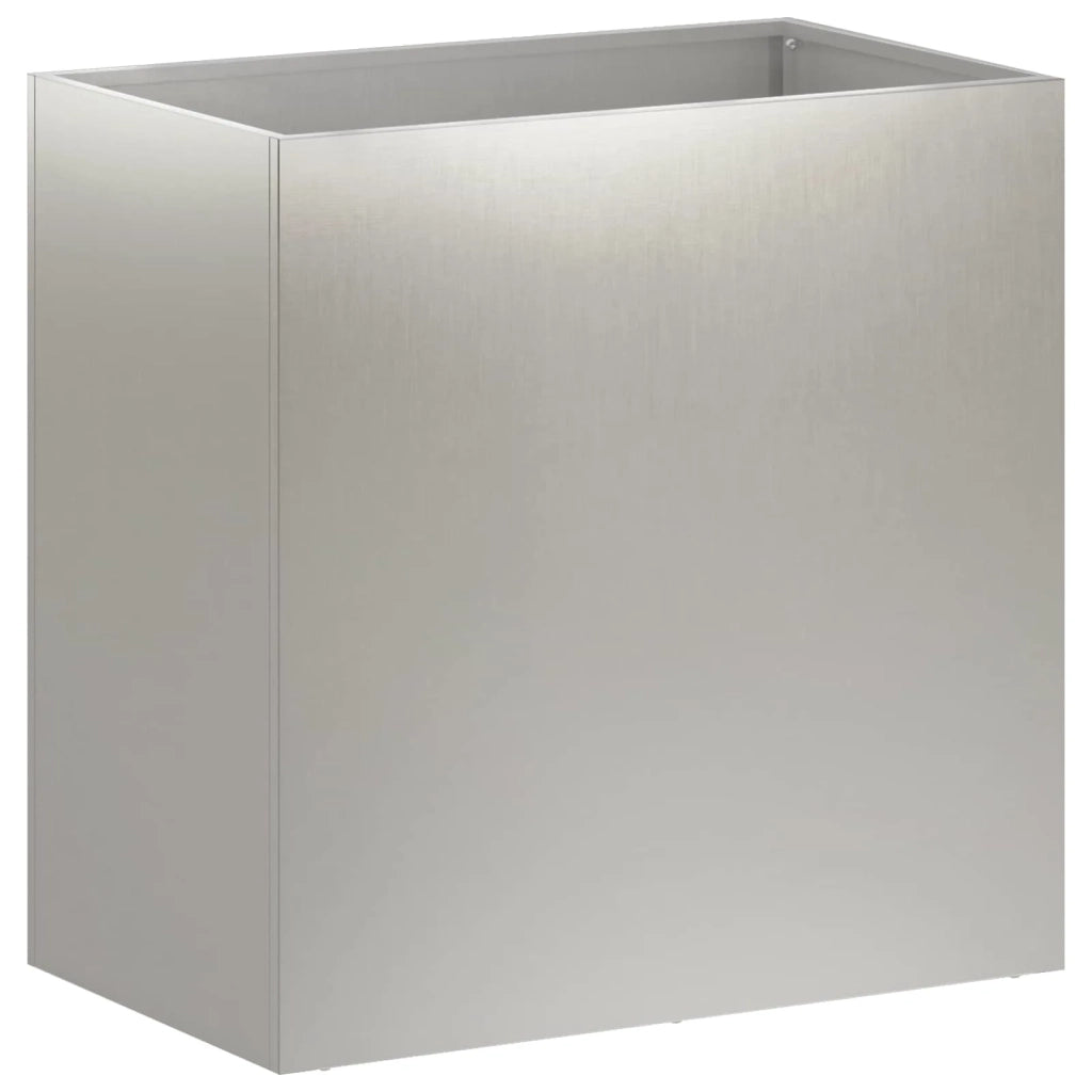Vaso da giardino Argento 50 x 30 x 40 cm Acciaio Inox 8005520