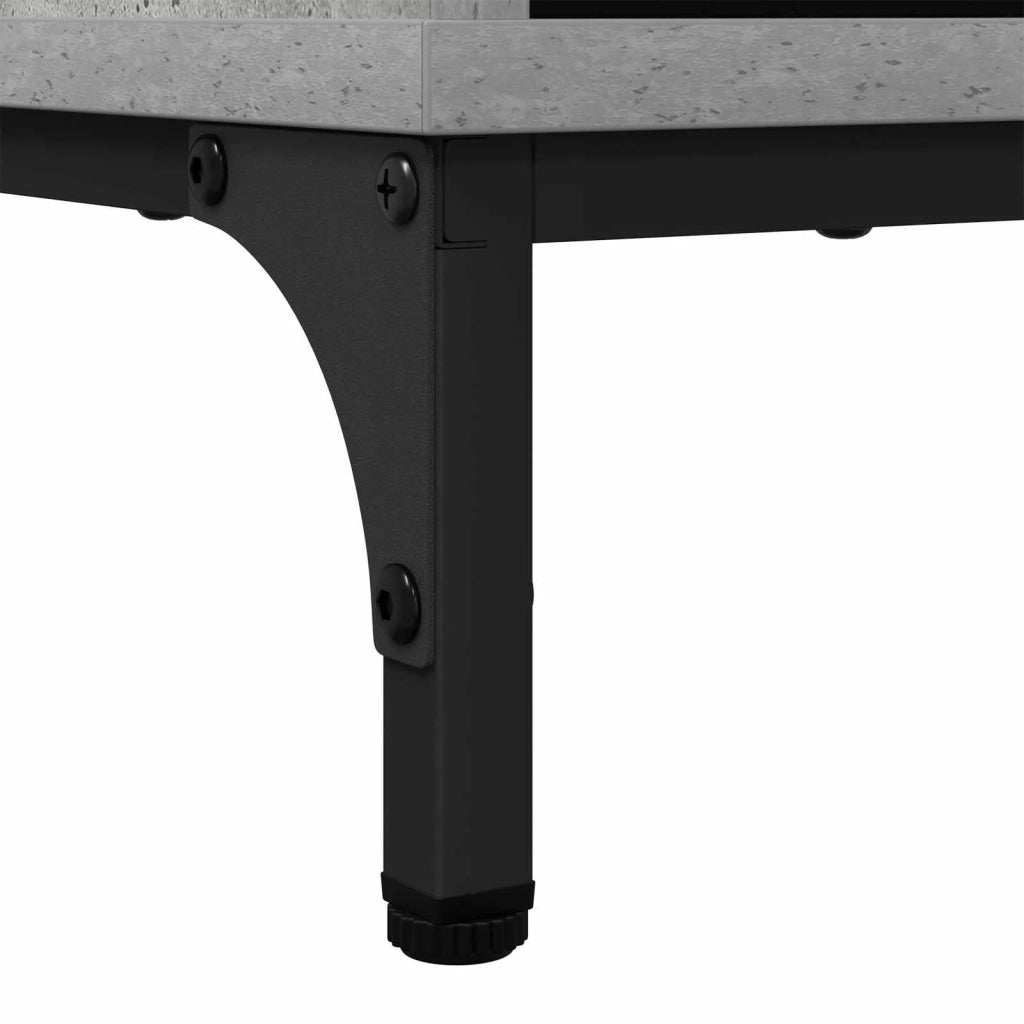 Credenza Grigio cemento 89,5 x 33 x 82 cm Legno multistrato 883457