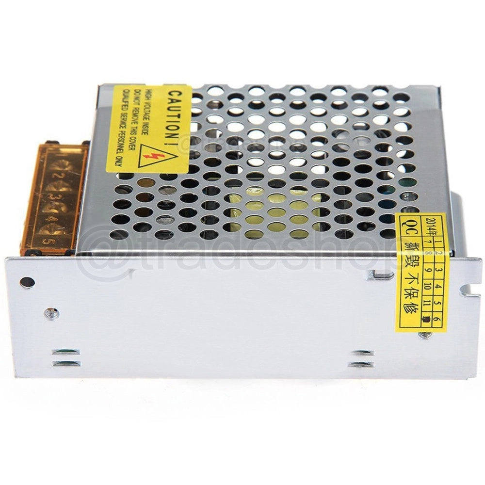 Trade Shop - Alimentatore Trasformatore 220v Stabilizzato 24v 5a Trimmer Per Led Telecamera -