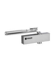 Chiudiporta spingiporta automatico idraulico, portata 60kg, Forza 3, argento, reversibile braccio standard, certificazione antincendio - THIRARD