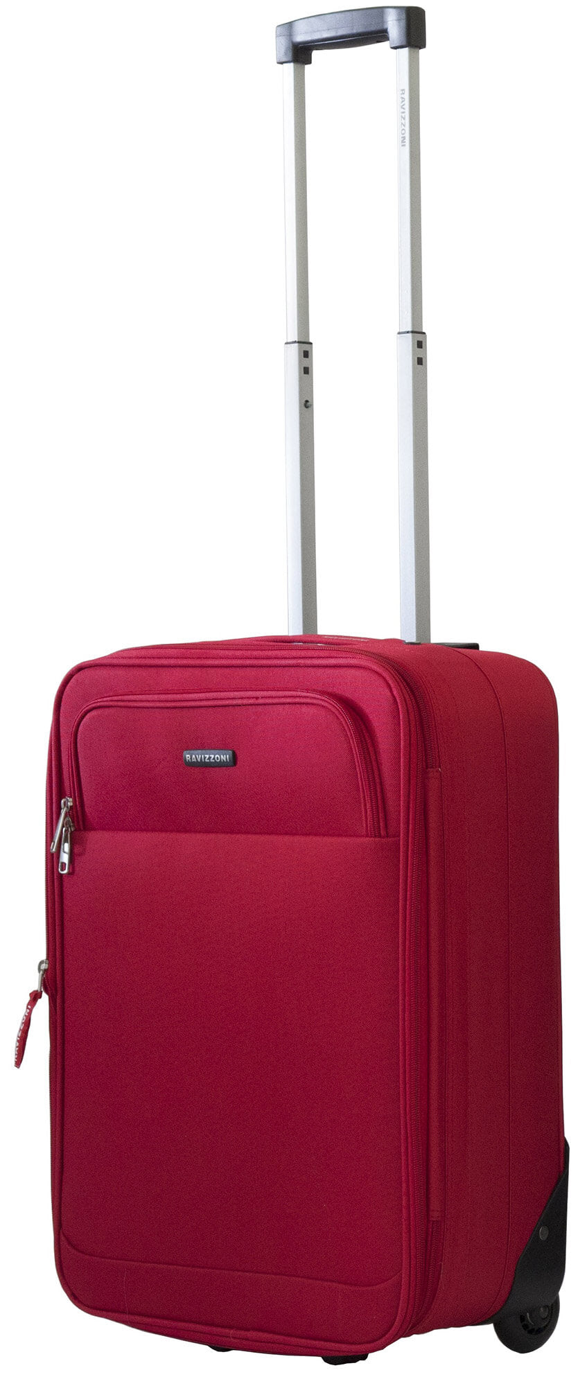 Trolley Valigia Bagaglio a Mano Morbida in Poliestere 2 Ruote Ravizzoni Spritz Rossa