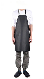 Schort lab-coat impermeabile, con cappuccio e tasca per lavare, cucinare, giardinaggio e cura degli animali domestici