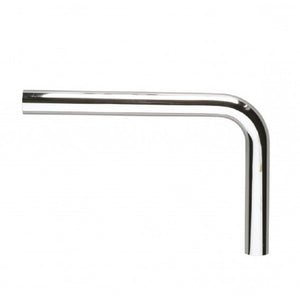 Tubo scarico cromato con curva 90 gradi diametro 30
