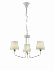 Lampada a sospensione Candellux York 3xE14 blu Ø58