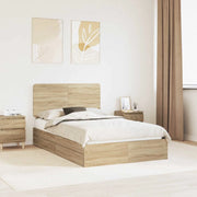 Letto con Contenitore con testiera Rovere Sonoma 135 x 190 cm 3412695