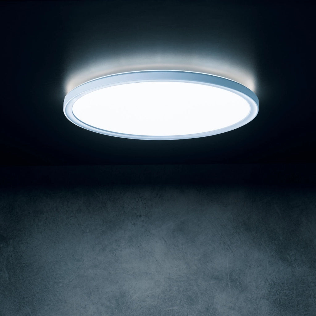 Plafoniera LED Kanlux Miledo bianca Ø22,5 CCT IP54