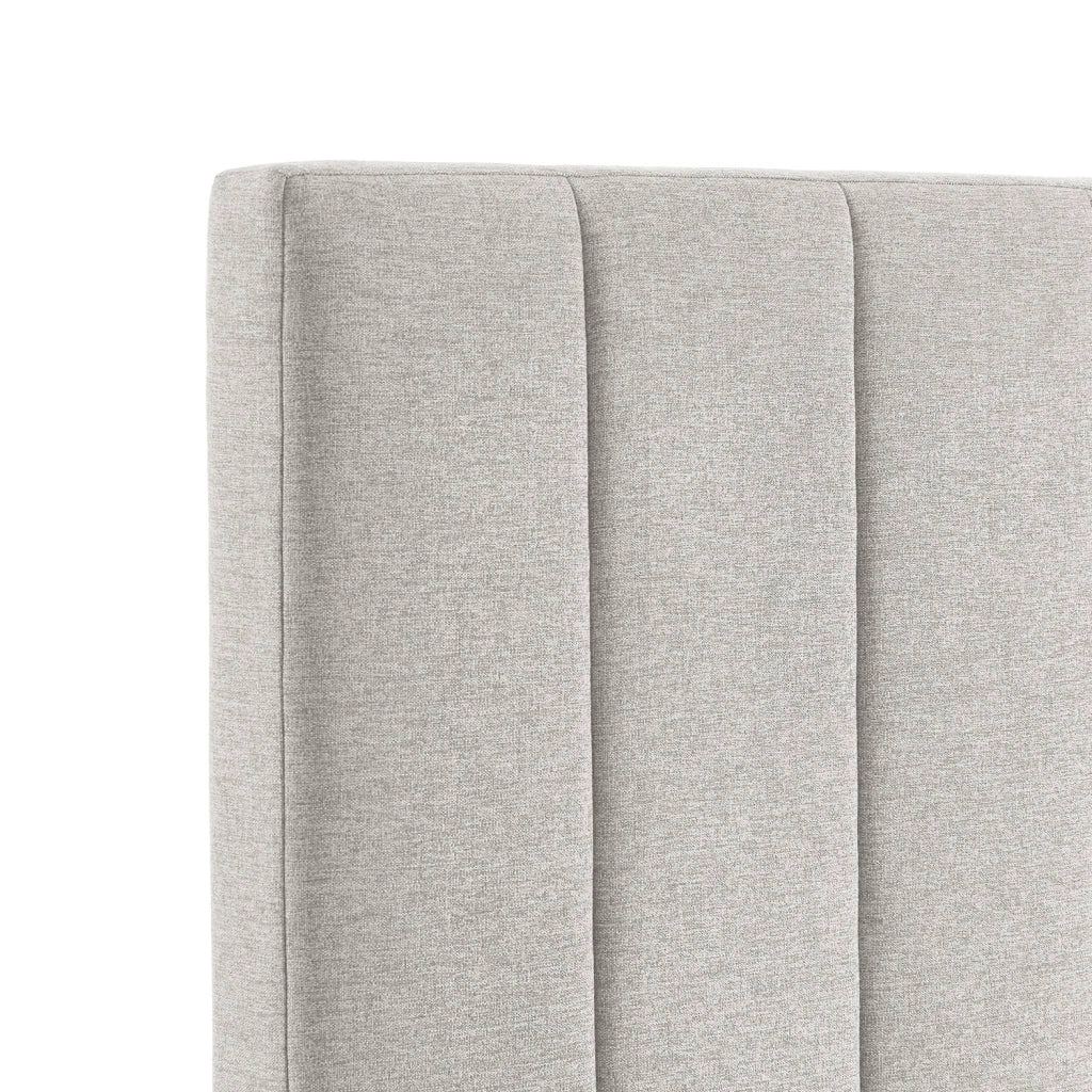 Testata del letto rivestimento tessuto 170cm, grigio chiaro