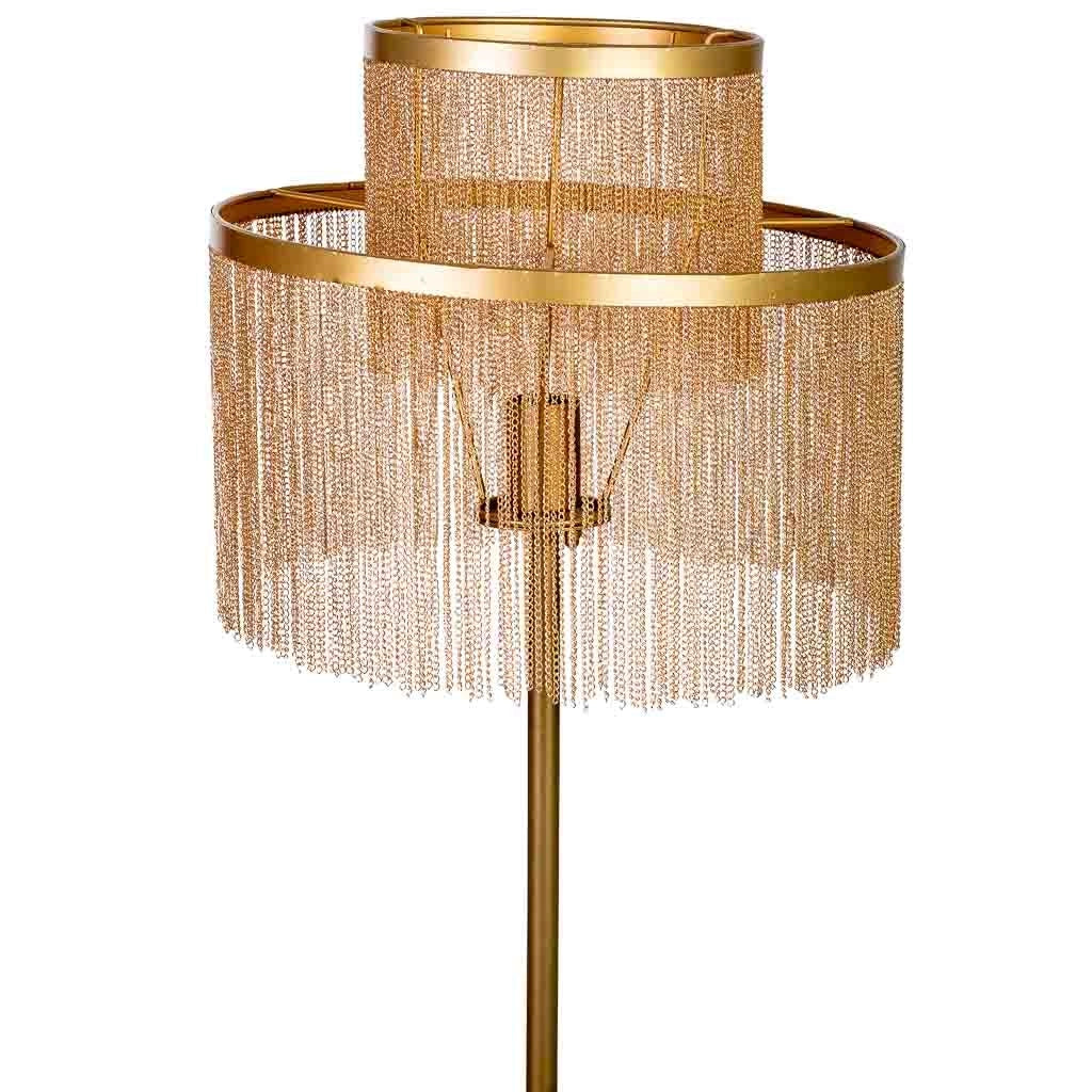 Lampada da terra in metallo 39,5x39,5x130/151,5h cm